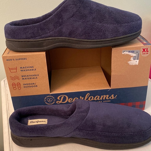 NWT Dearfoams navy sleepers - Picture 1 of 5